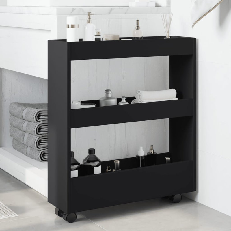 Storage Serving Cart, Black
