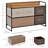 5-Drawer Dresser, Fabric Chest Of Drawers, 2-Tier Storage Organizer For Bedroom Entryway, Tower Unit With Steel Frame Wooden Top, Maple Wood