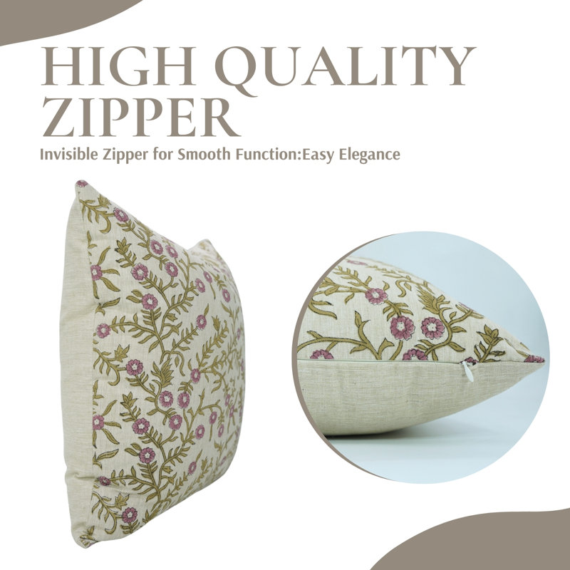 Coussin décoratif à motif de blocs et coussins décoratifs 14 x 36 durables pour décoration intérieure Fab divine Shejan