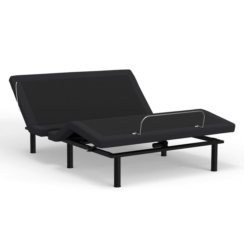 Grand lit ajustable avec base de télécommande sans fil et à zéro avec positions de charge programmables