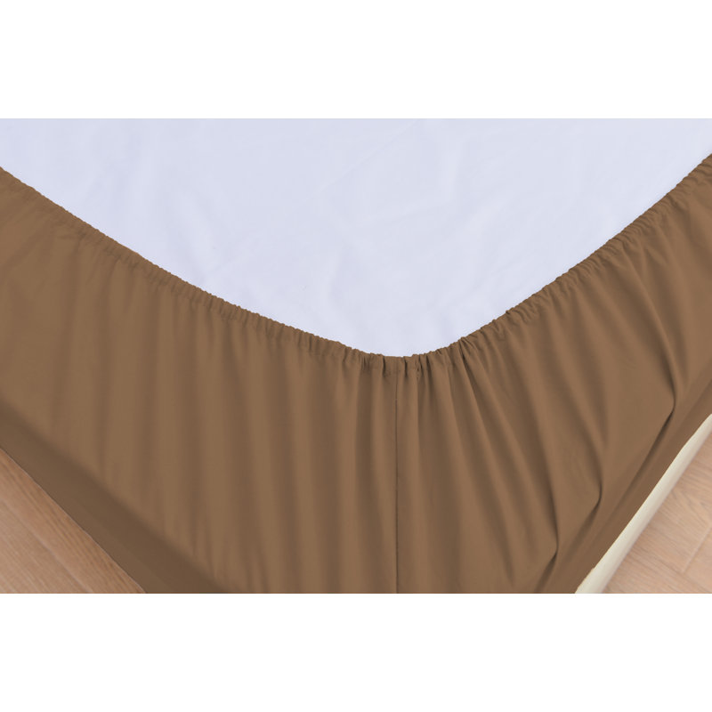 Rayon from Bamboo Sheet Set, Brown, California King