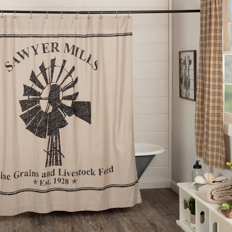 Sawyer Mill Cotton Shower Curtain