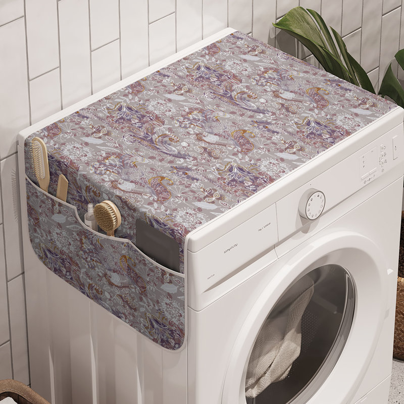 Ensemble de 2 articles de rangement pour machine à laver East Urban Home Floral Design