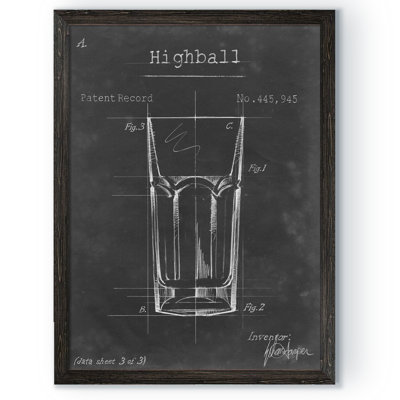 «Barware Blueprint II» par Paul Cezanne - reproduction d'art encadrée