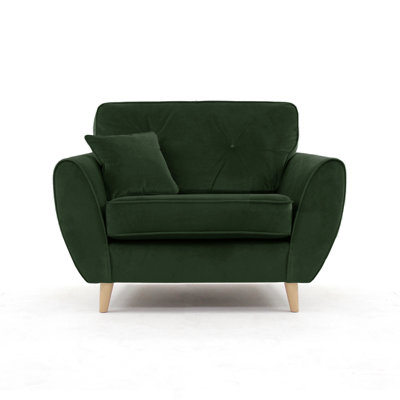 Rafe Scandi Style Velvet Loveseat
