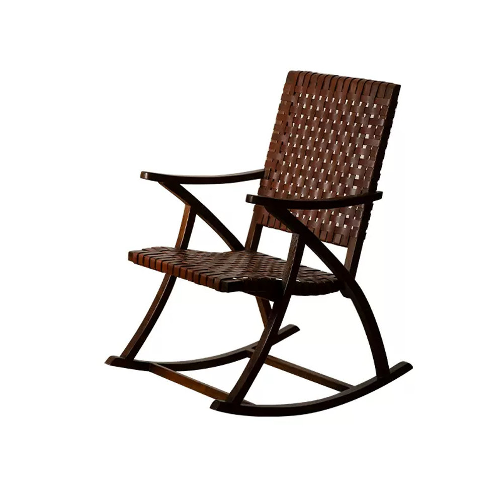 HORIZON CASUAL, INC. Balcony Home Casual Rocking Chair Solid Wood ...