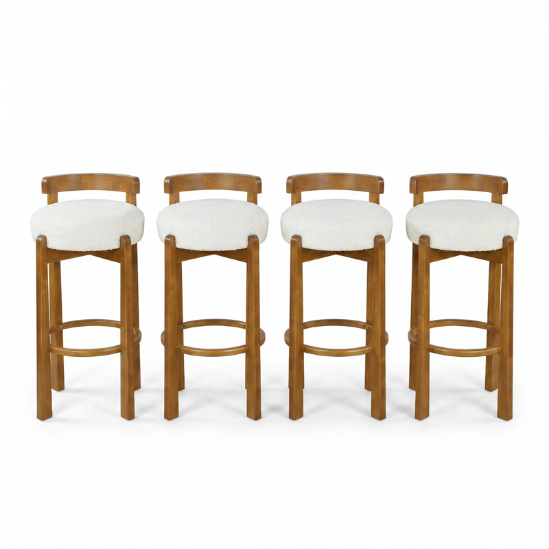 Ensemble de 4 tabourets de bar Snowdrift, White
