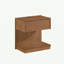 Table basse en bois avec tiroir, tablette