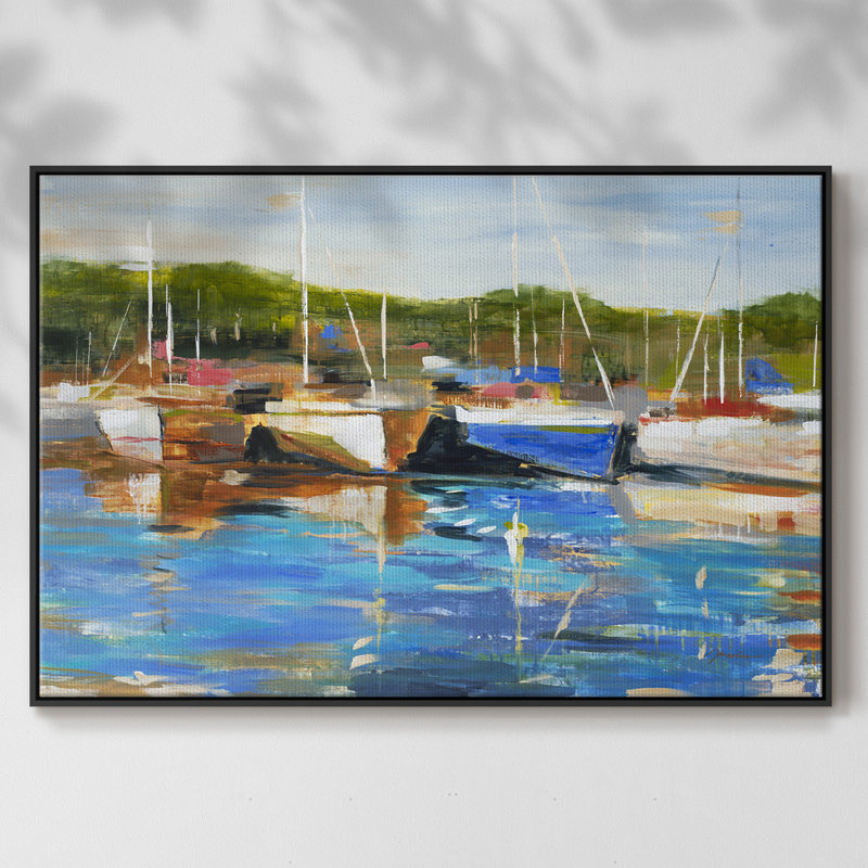 Safe Harbor, reproduction d'art sur toile, Noir, H 17 po x l 25 po x P 2 po
