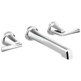 Levoir® Two-Handle Wall Mount Lavatory Faucet - Less Handles