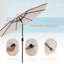 Parasol de marché rond 106,3 po Asyraf-543737101