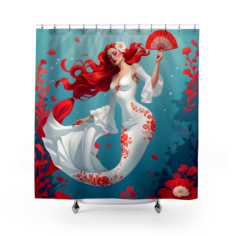 Rideau de douche Esmeralda Mermaid