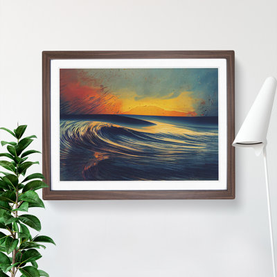 Abstract Ocean Sunrise - Single Picture Frame Print