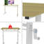 Bureau d'étude réglable pour enfants et adultes - Bureau multifonctionnel réglable en hauteur pour la maison / le bureau, conception compacte-1712725845-1712725843