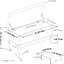 Banc de rangement avec repose-pieds de 42 po de large avec plateau-133256900-133256902