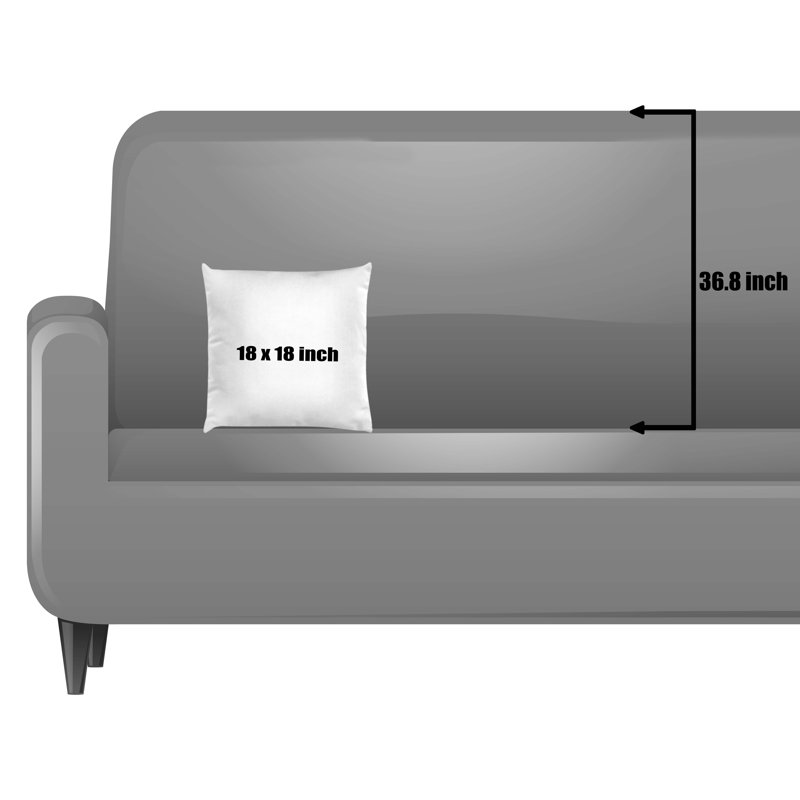 Reversible Pillow Cover, 18"H x 18"W
