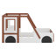 Lit plateforme simple en bois en forme de voiture pour enfants Aimani