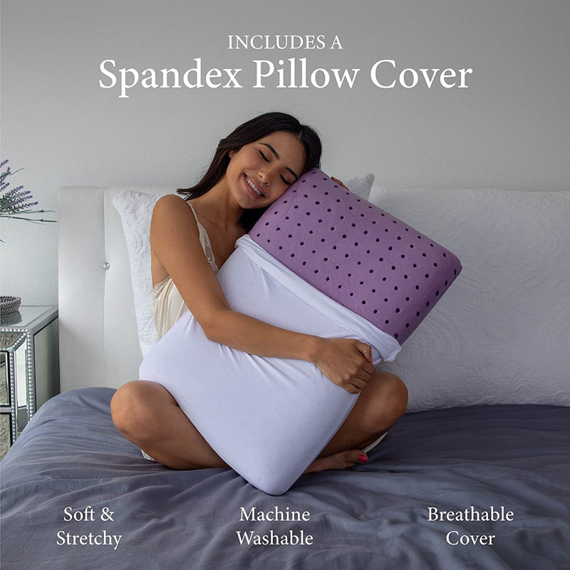 Purple Cooling Gel Infused Memory Foam Ventilated Pillow