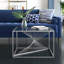 71cm Slim CoffeeTable for Living Room Furniture, Metal Centre Table with Glass Tabletop-935165326