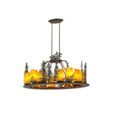 Rustic Lodge 12 - Light Chandelier