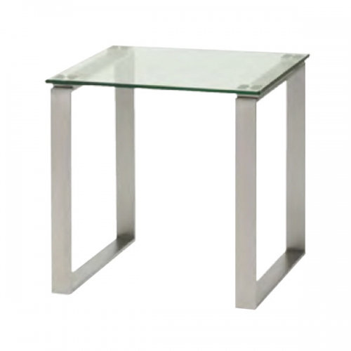 Brinley Glass Top End Table