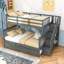 Lit superposé standard avec lit gigogne Hade de Harriet Bee-601435409-555626685