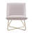 Velvet Upholstered Accent Chair with Metal Legs-639923455