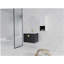 Lavabo de salle de bain mural avec cuve en céramique, armoire latérale, porte à fermeture en douceur et armoire combinée
