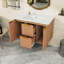 Meuble-lavabo mural avec lavabo, tiroirs et portes divisés