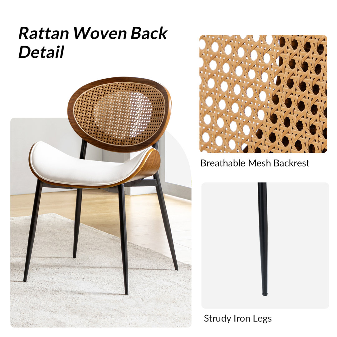 Ema Modern Faux Leather Dining Chair
