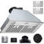 Insert Range Hood, 800CFM 3-Speed, 30 Inch Stainless Steel Built-in Kitchen Vent