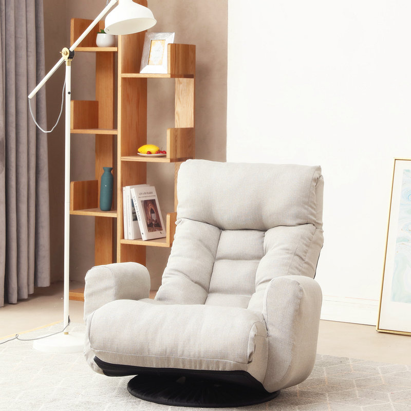 Canapé pivotant à 360 degrés, canapé confortable, canapé d'appoint, Gris ciment