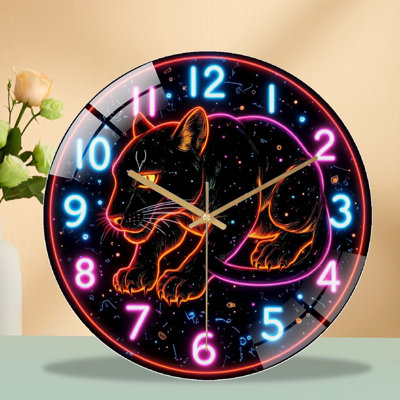Horloge murale Neon