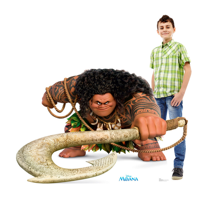 Maui Disney Moana 45'' Cardboard Stand-Up with Hook