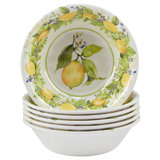 Lemon Zest  Set/6 All Purpose Bowl 7.5" X 2"