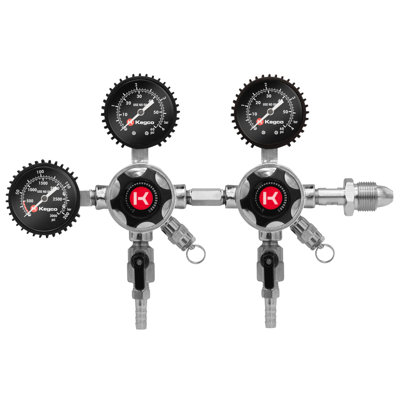 Kegco Elite Series Dual Body Nitrogen Draft Beer Regulator
