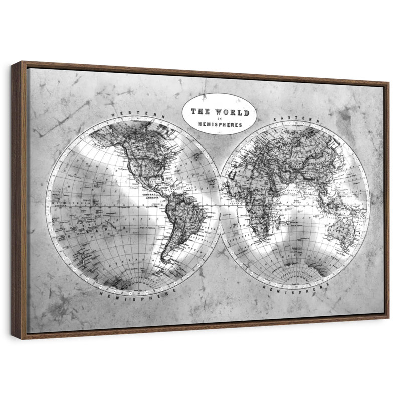 Découvrez le monde BW Hatch, 13 po x 9 po, Cadre flottant noyer