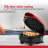 4-inch Personal Waffle Maker - Red Metalic