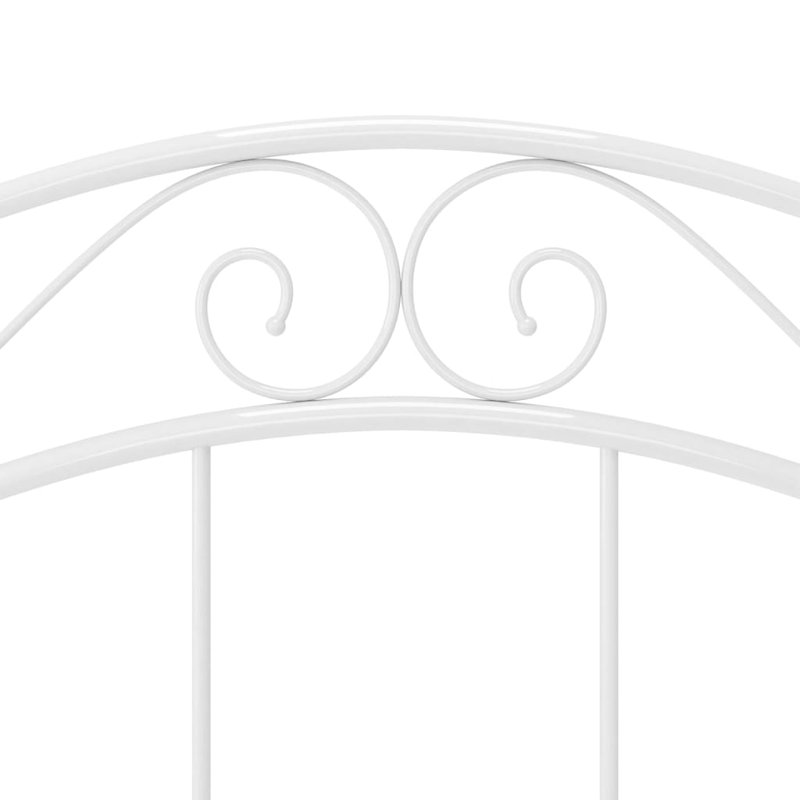 Gapspard UK Single - DE 90 X 190 Cm Metal Bed, White, 90 x 200cm