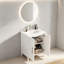 Meuble-lavabo moderne sur pied avec lavabo et tablette ajustable