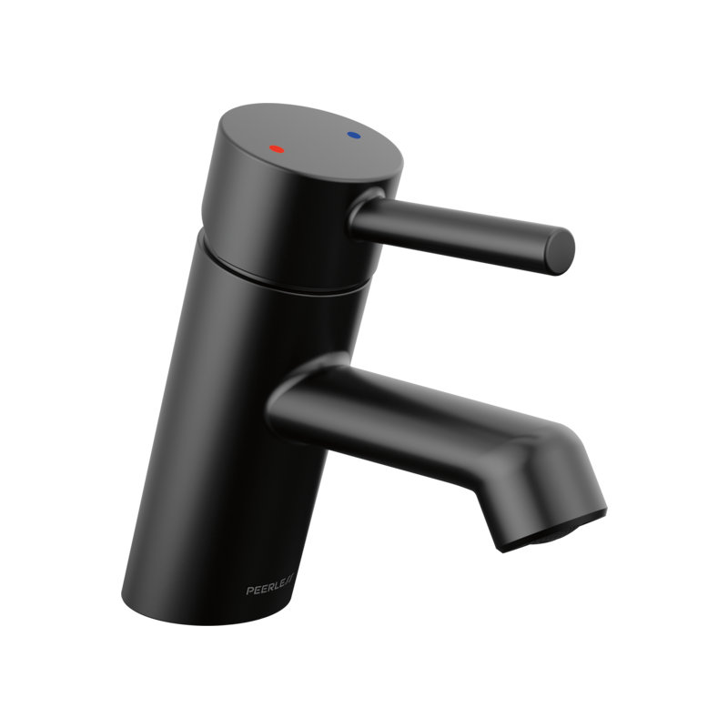 Precept Single-handle Bathroom Faucet with Drain Assembly, Matte Black