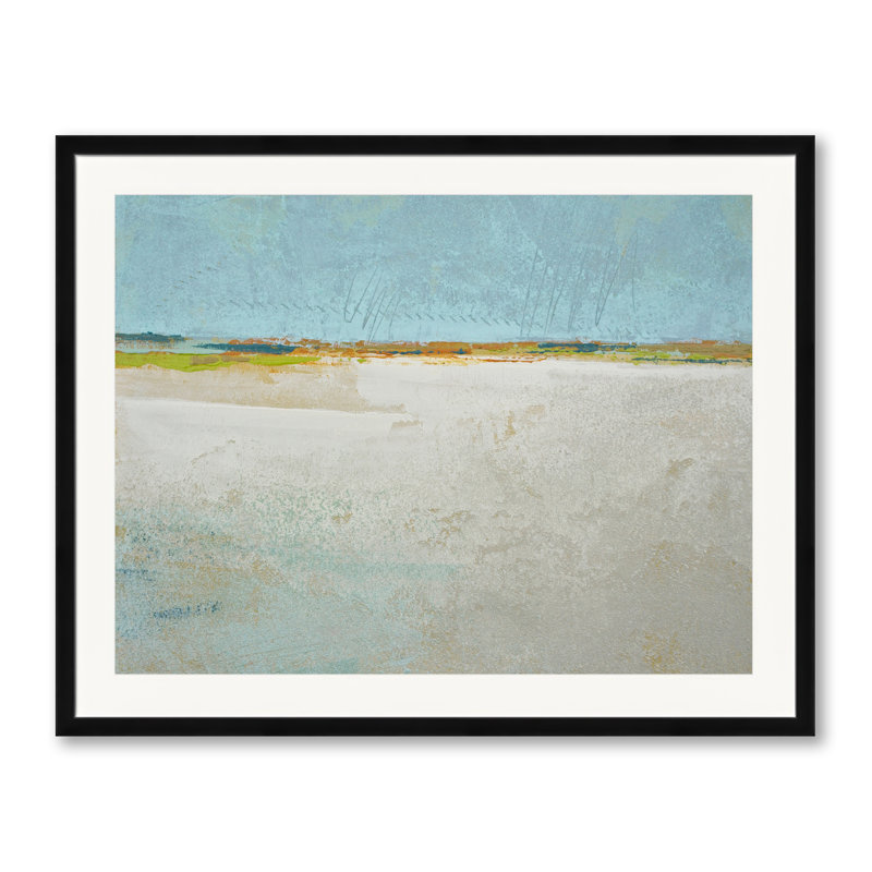 Alabaster Sands Print by Victoria Primicias, Black Framed Paper, 25.2" H x 31.2" W