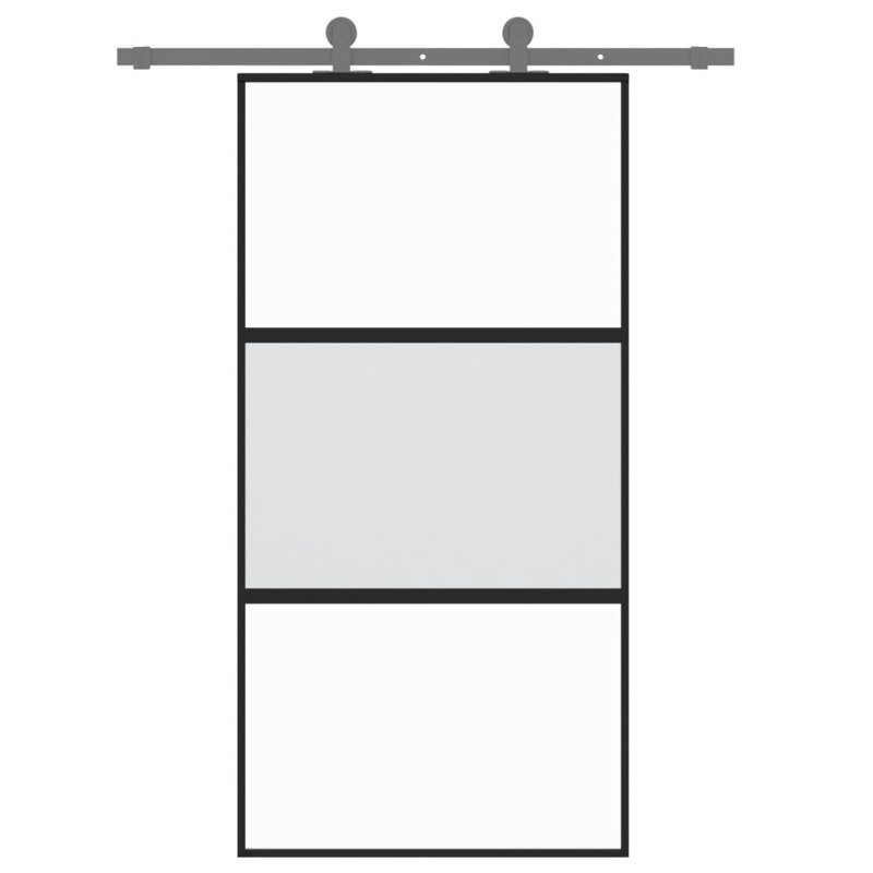 Aesa Glass Sliding Doors, 205cm H x 102.5cm W
