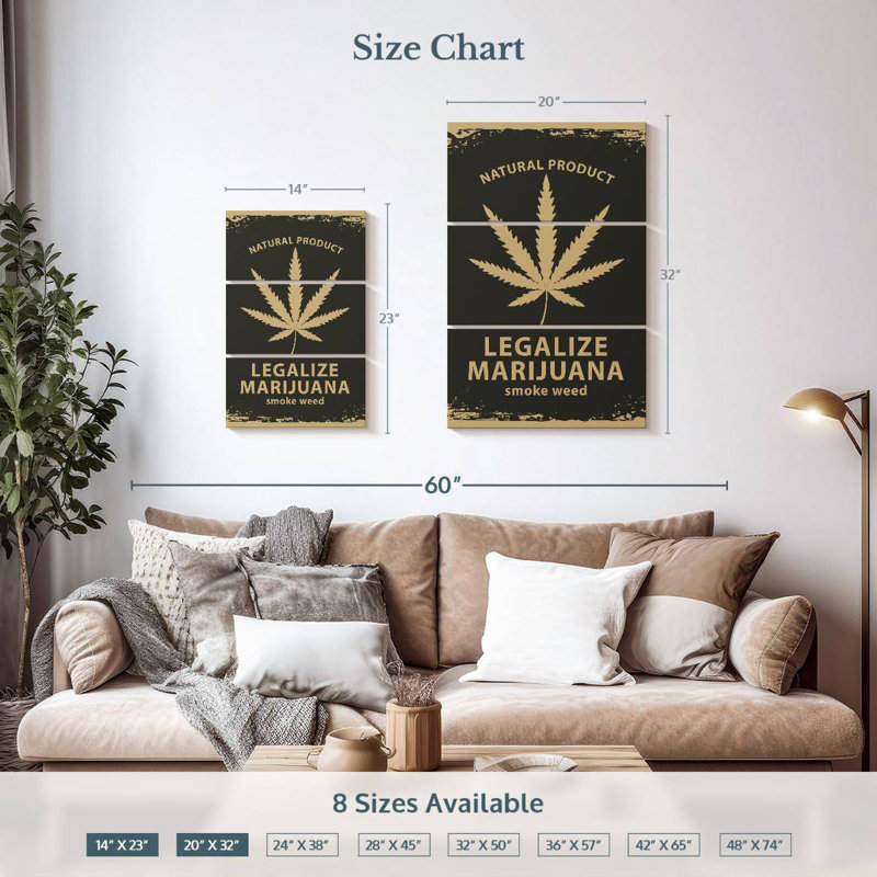 Marijuana Campaign, 32" H x 20" W