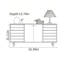 Buffet de rangement rétro multifonctionnel