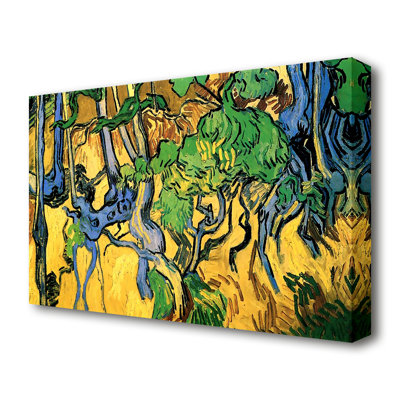 Tree Roots And Trunks by Vincent Van Gogh - Wrapped Canvas Painting