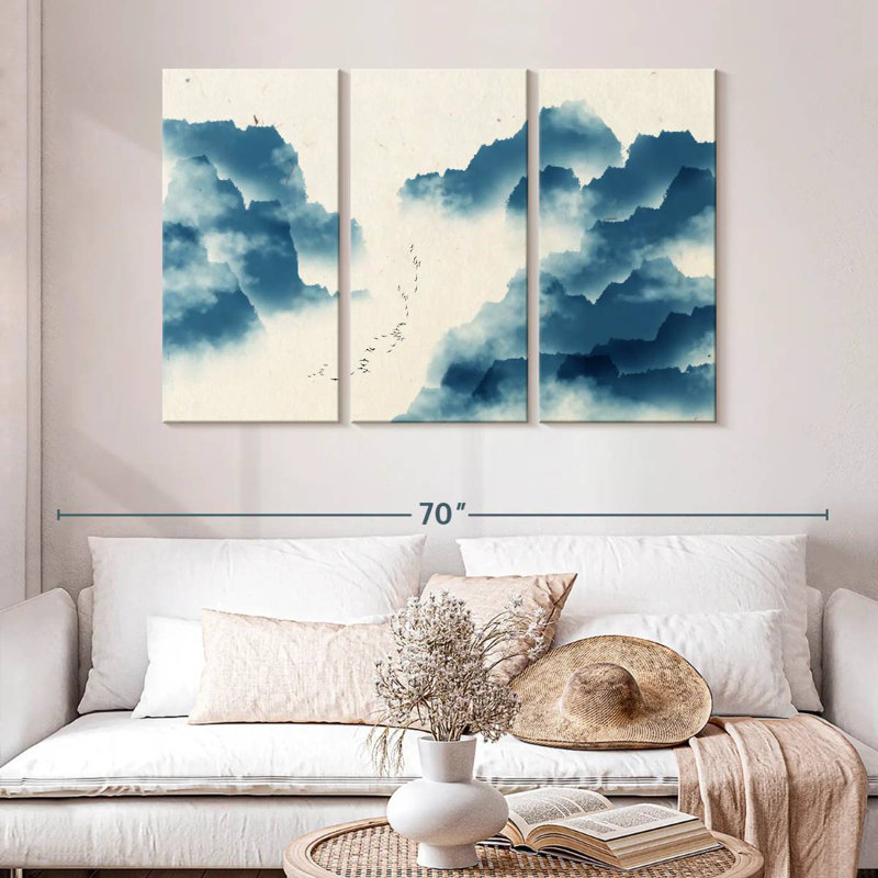 Avery Abstract Chinese Scenery, 32" H x 50" W