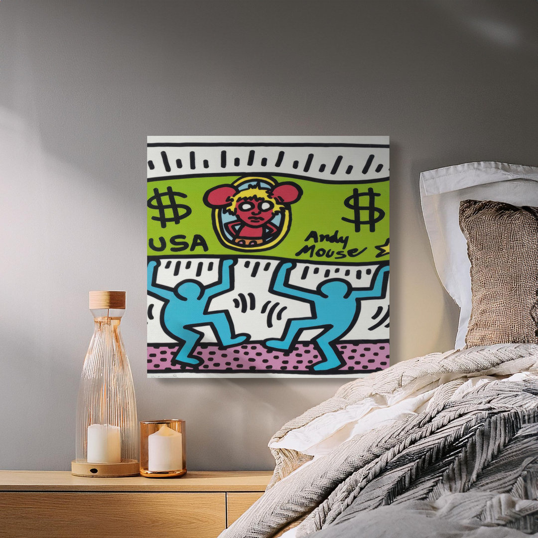 Pop Art Money Mouse Canvas Print