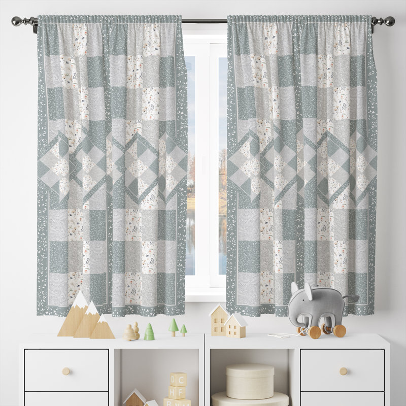 Semi Sheer Curtain Pair, 20" W x 52" L