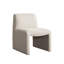 Chaise d'appoint Coral en tissu de polyester de blé